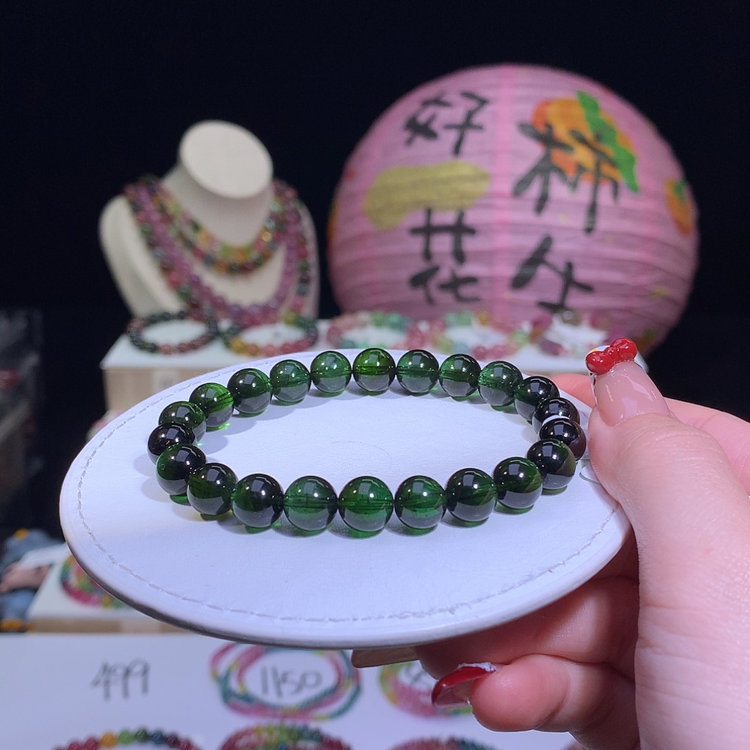 碧玺手链合金碧玺