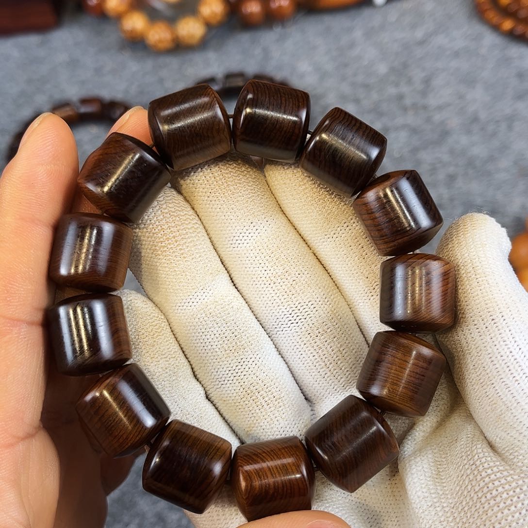 柏木（崖柏）陈化崖柏1617桶珠五灵脂绿色结油咖香……