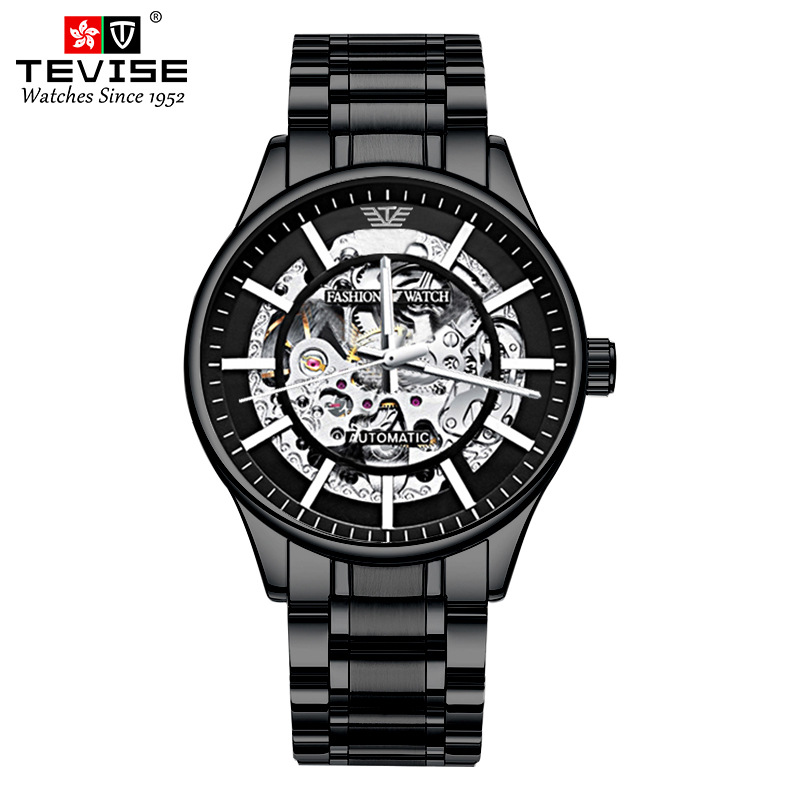 JX058-新款男士机械手表TEVISE男士全自动多功能男表0072