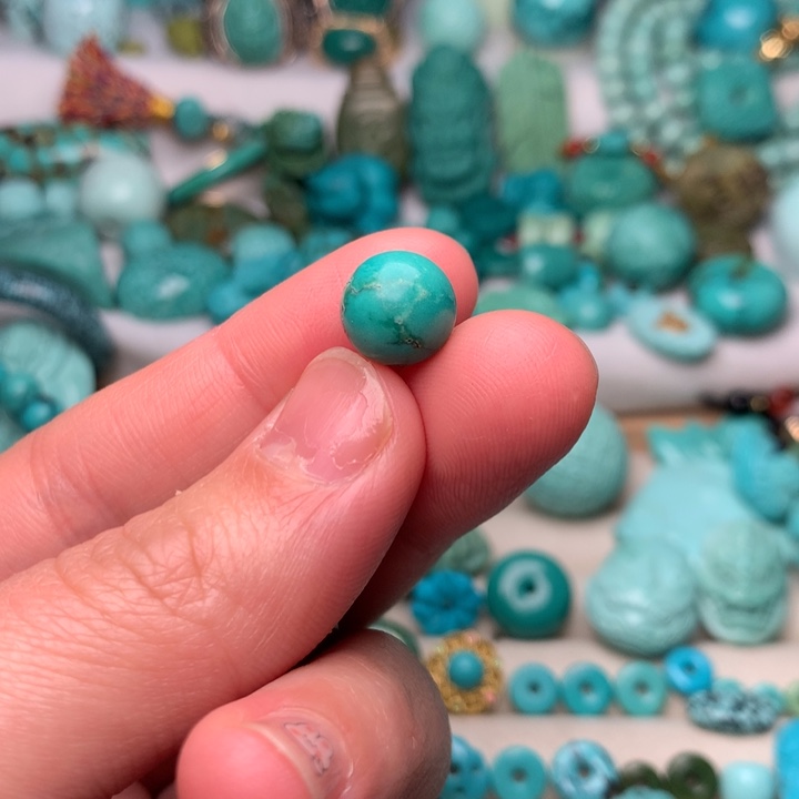 绿松石隔珠未镶嵌童**扬