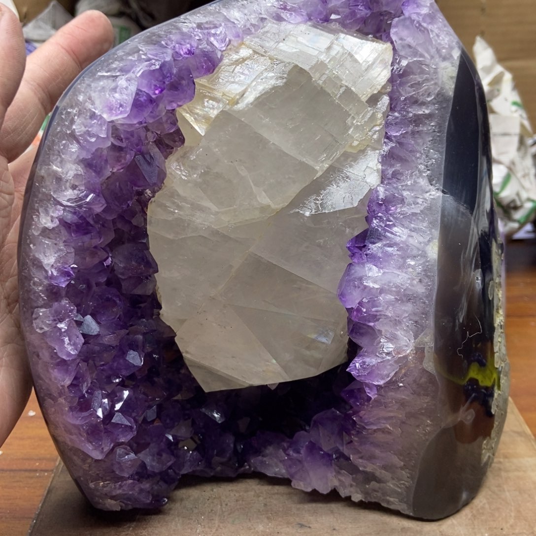 紫晶天然水晶摆件未镶嵌