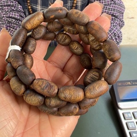 沉香手串白棋8克卡1.0多样性发1串