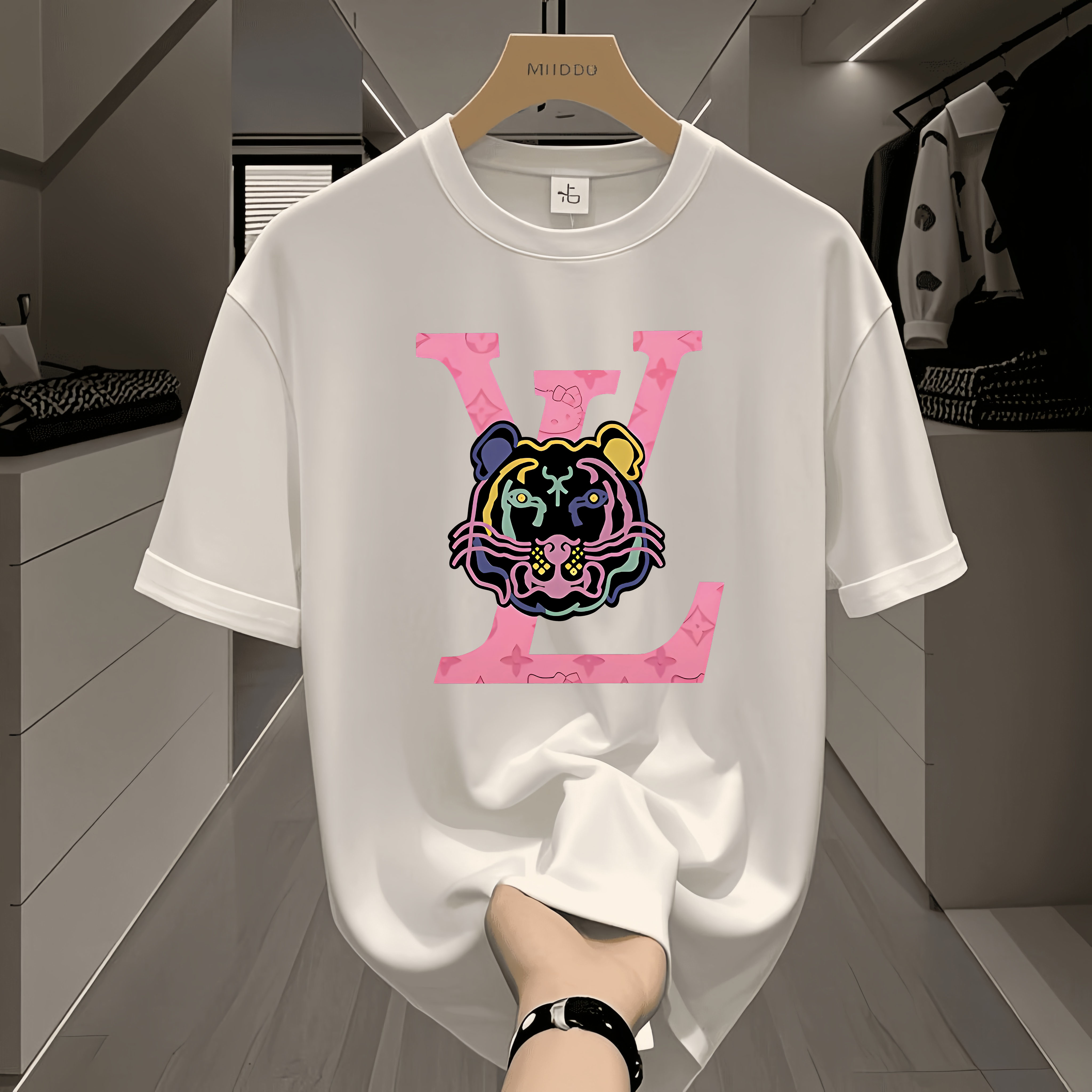 B【一折大促福利】夏季潮牌男女同款百搭圆领T恤