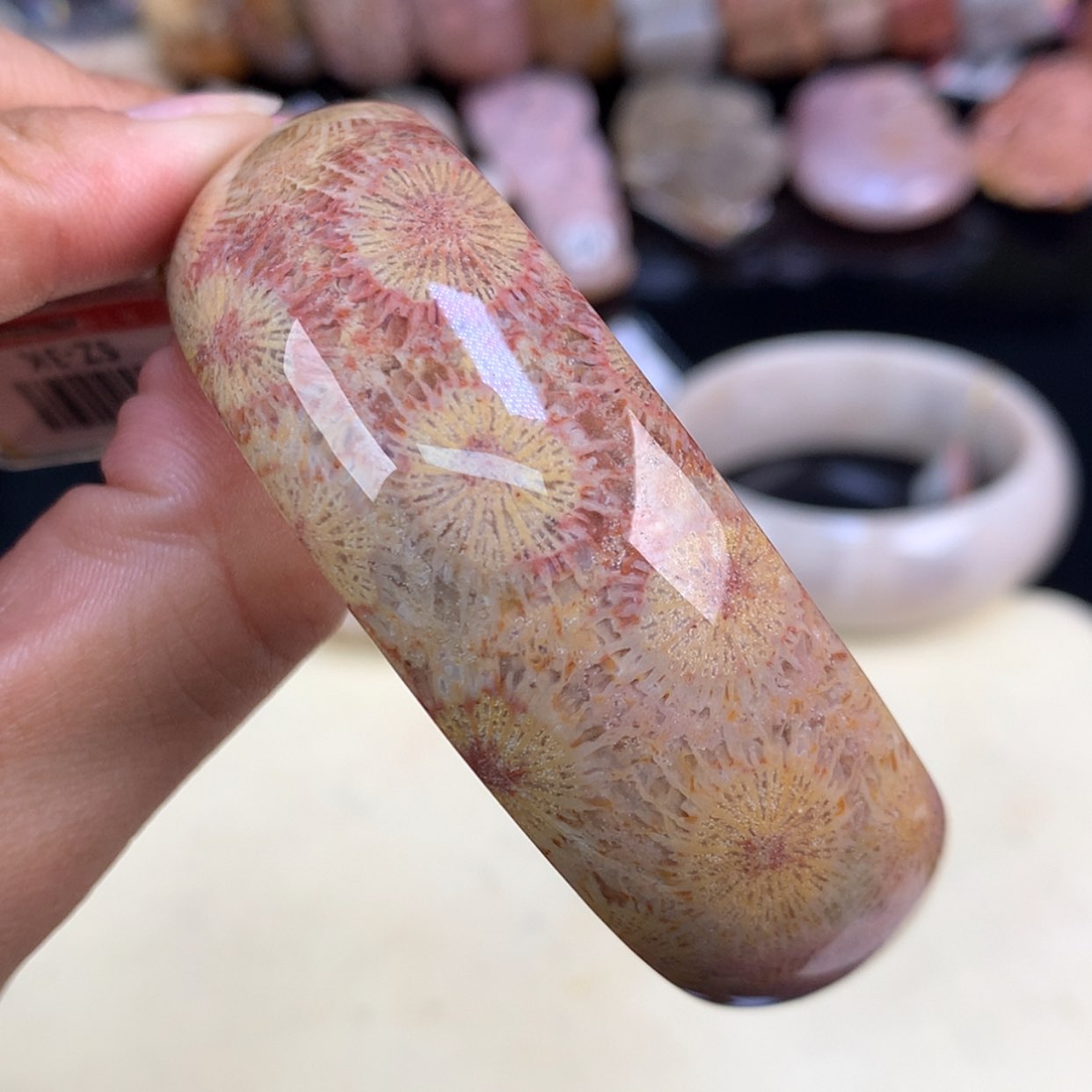 【闪购商品】颈饰未镶嵌硅化珊瑚（珊瑚玉）双面大花57.2圈（2号）