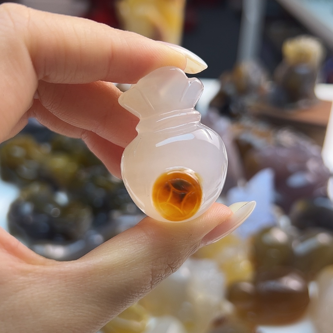 玛瑙/玉髓未镶嵌吊坠(不含链)