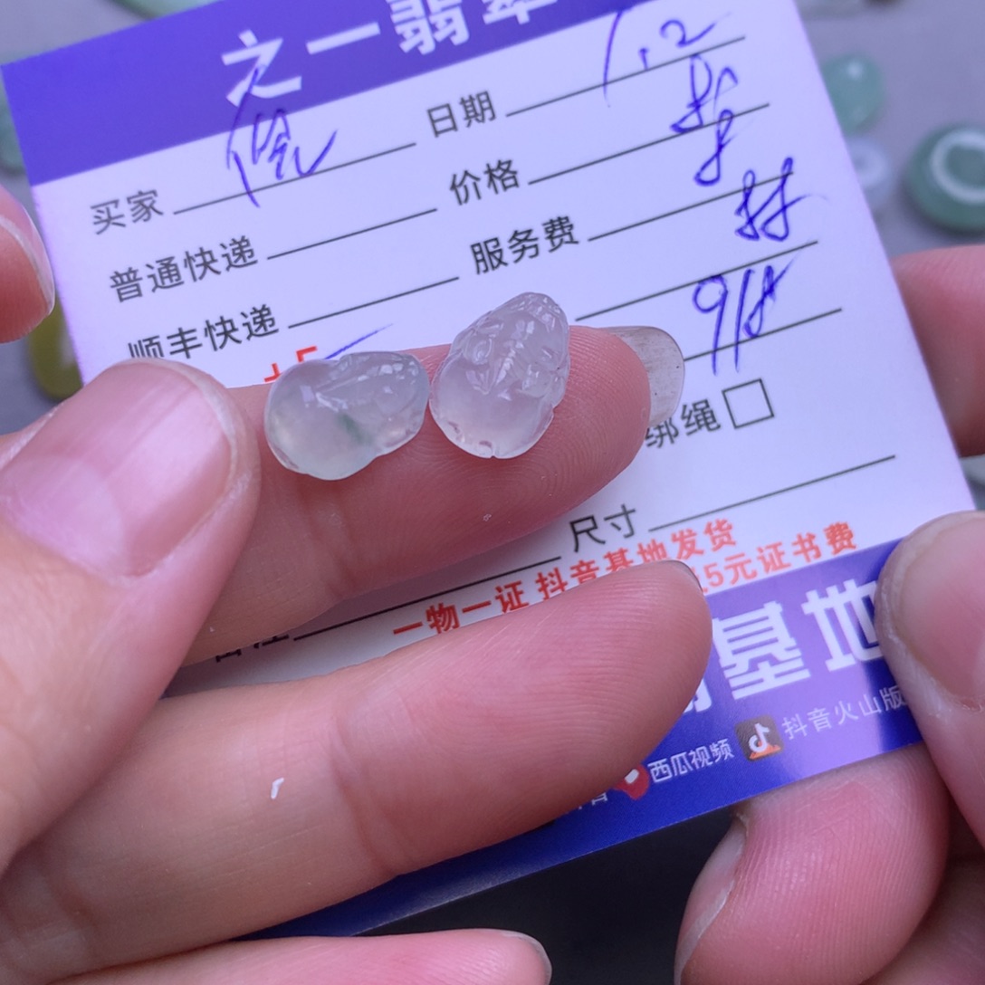 颈饰未镶嵌翡翠倪*