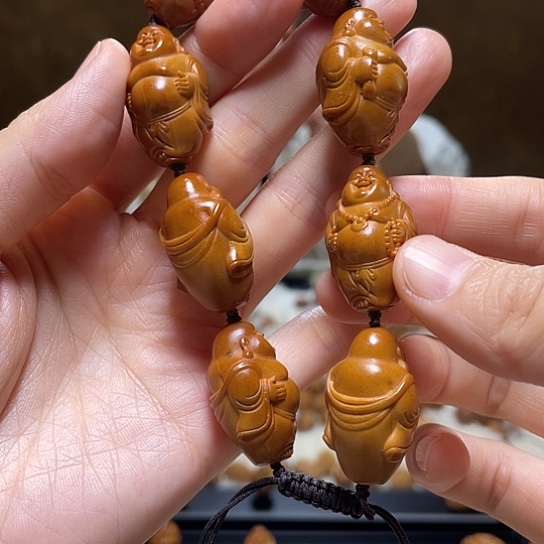 橄榄核手串/手链小金条