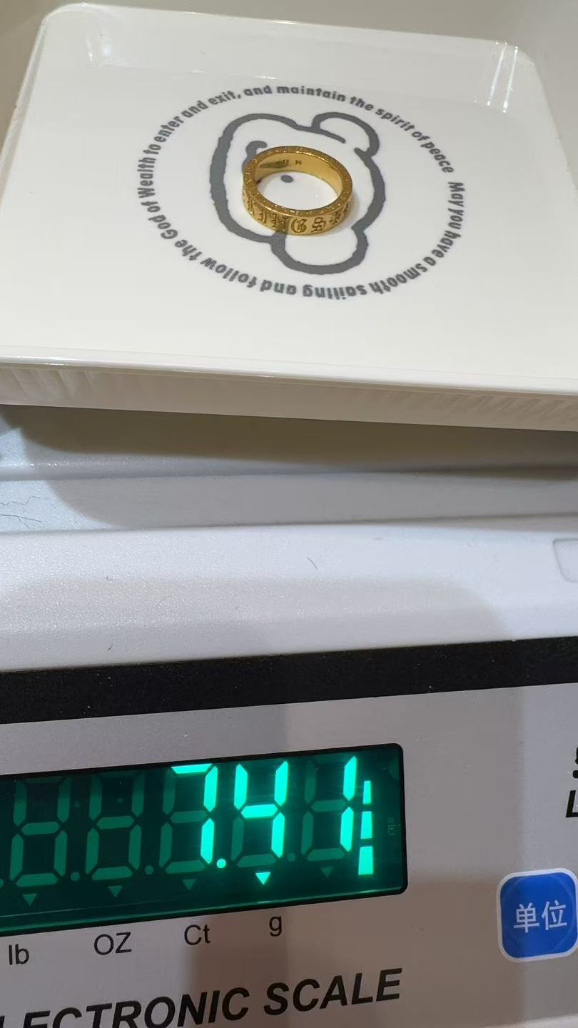 足金精品工艺戒指