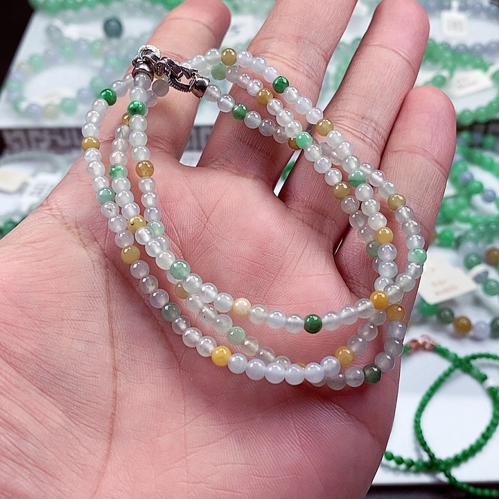 翡翠手链未镶嵌卡3.8