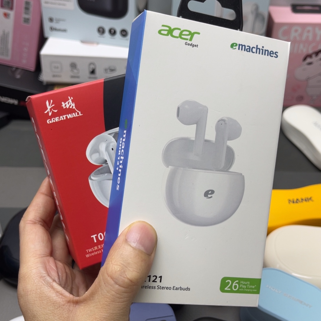 宏基半入耳 白 +长城白色