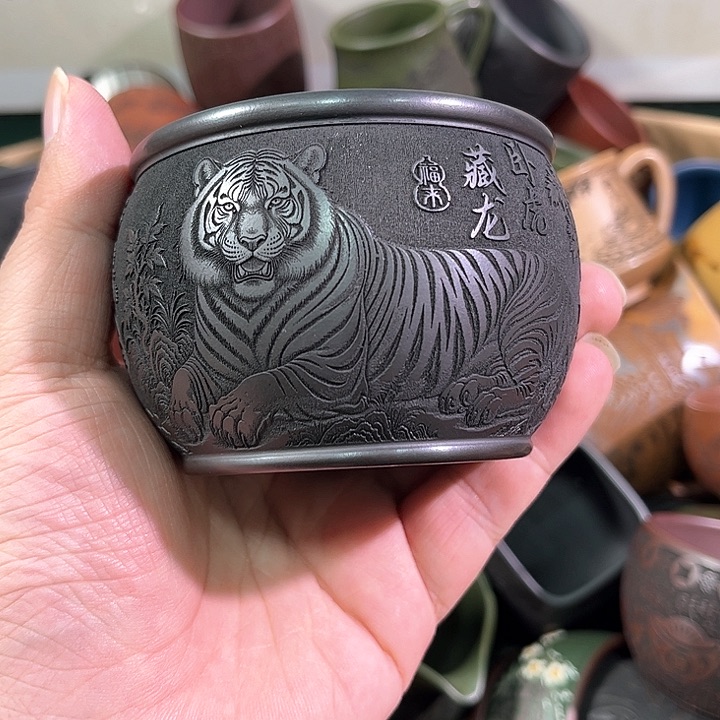 茶杯紫砂全手工紫砂主人杯