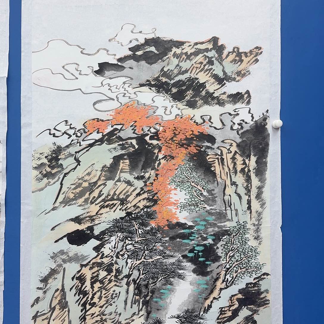 国画多次参加国内外大型