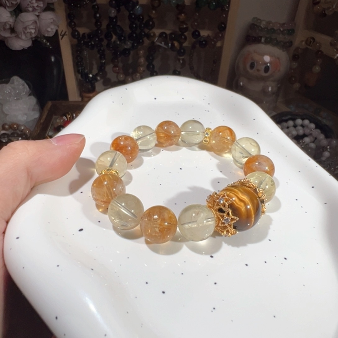 水晶手绳未镶嵌金霸