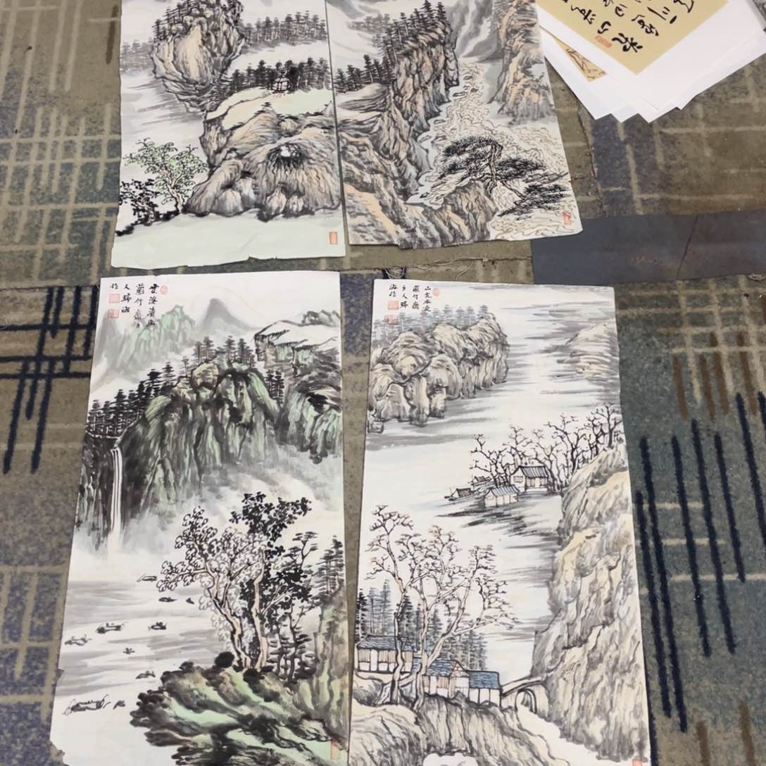 国画四尺四开作品微瑕111111