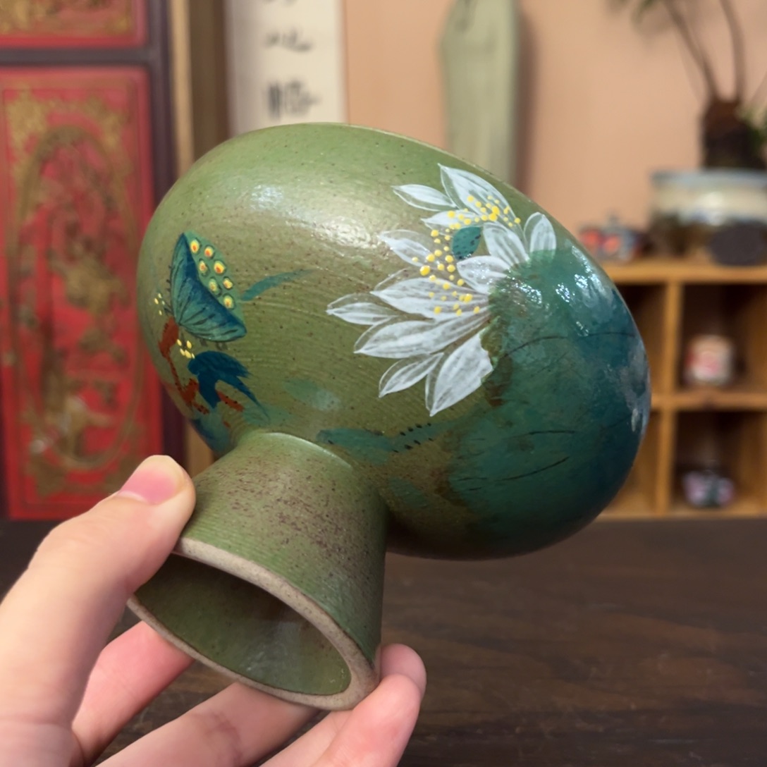 柴烧纯手工手绘陶瓷