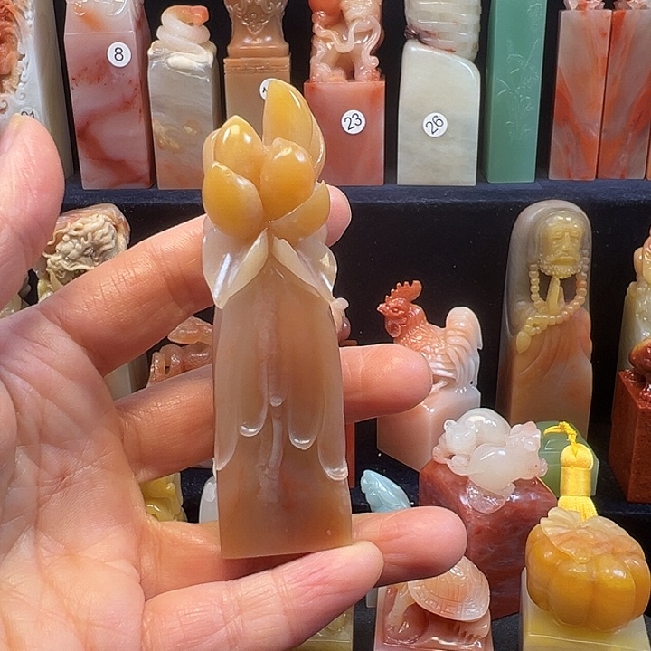 寿山石印石寿山石手工雕刻