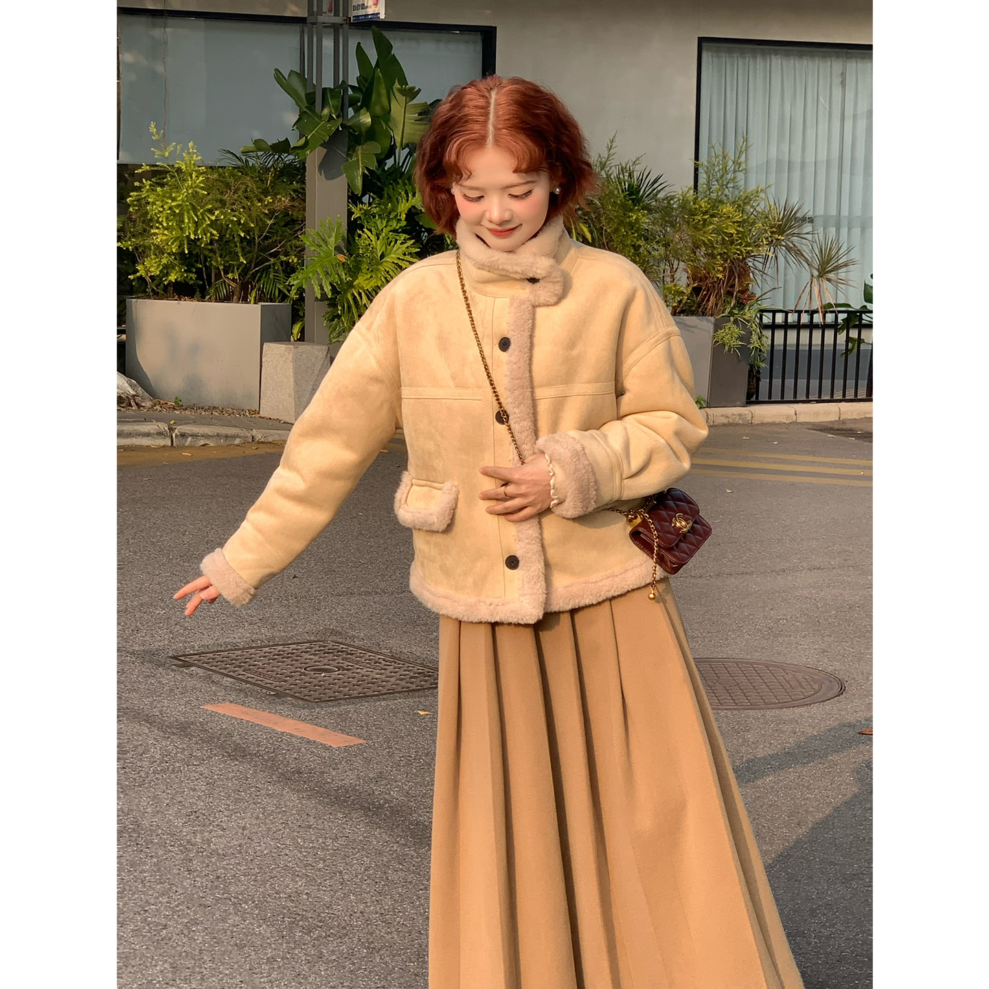 法式外套女秋冬新款小个子短款上衣M205