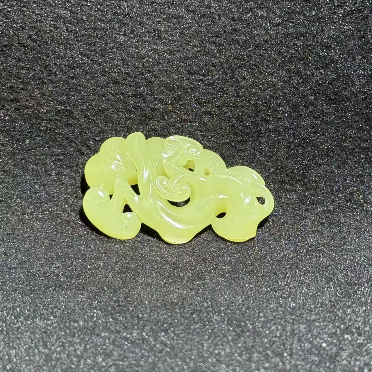 《清代》和田玉灵芝如意 山东国营文物商店 25070800832-10404