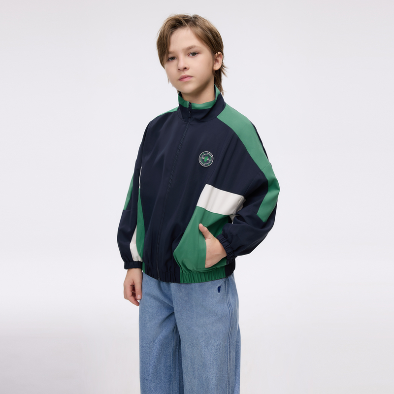 POLOWALK童装2025年秋冬新品男童外套立领梭织短BQPW511E0071