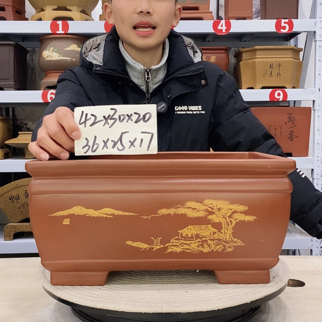 紫砂花盆紫砂花盆