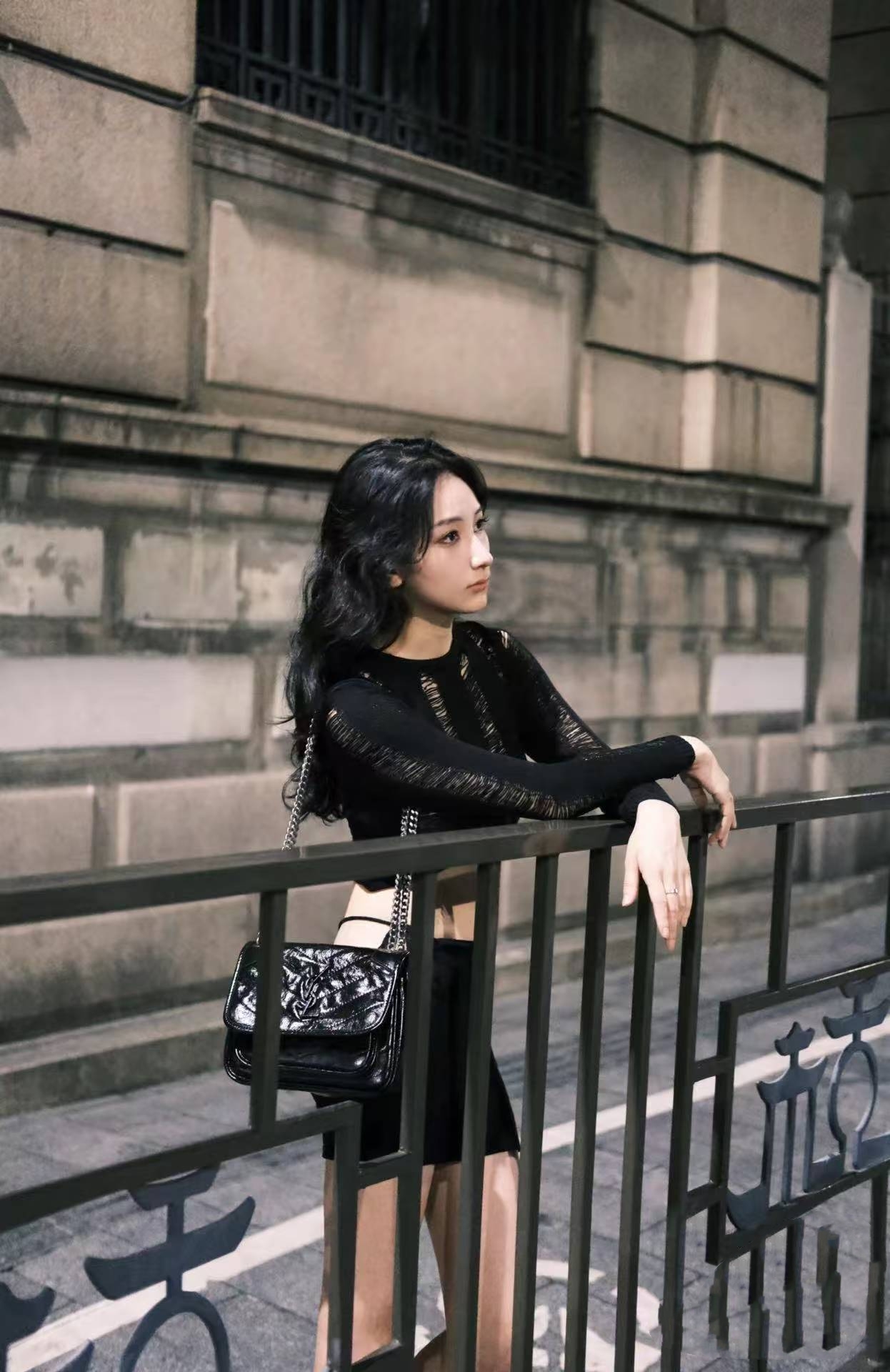 （顺丰包邮）姐姐时尚百搭款Y S L小清风奶油风斜跨单肩包