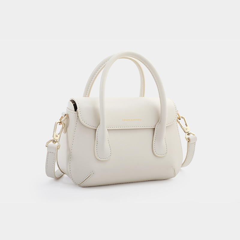 【波士顿2.0】女士包单肩斜挎包简约手提包保龄球包真皮女包翻盖