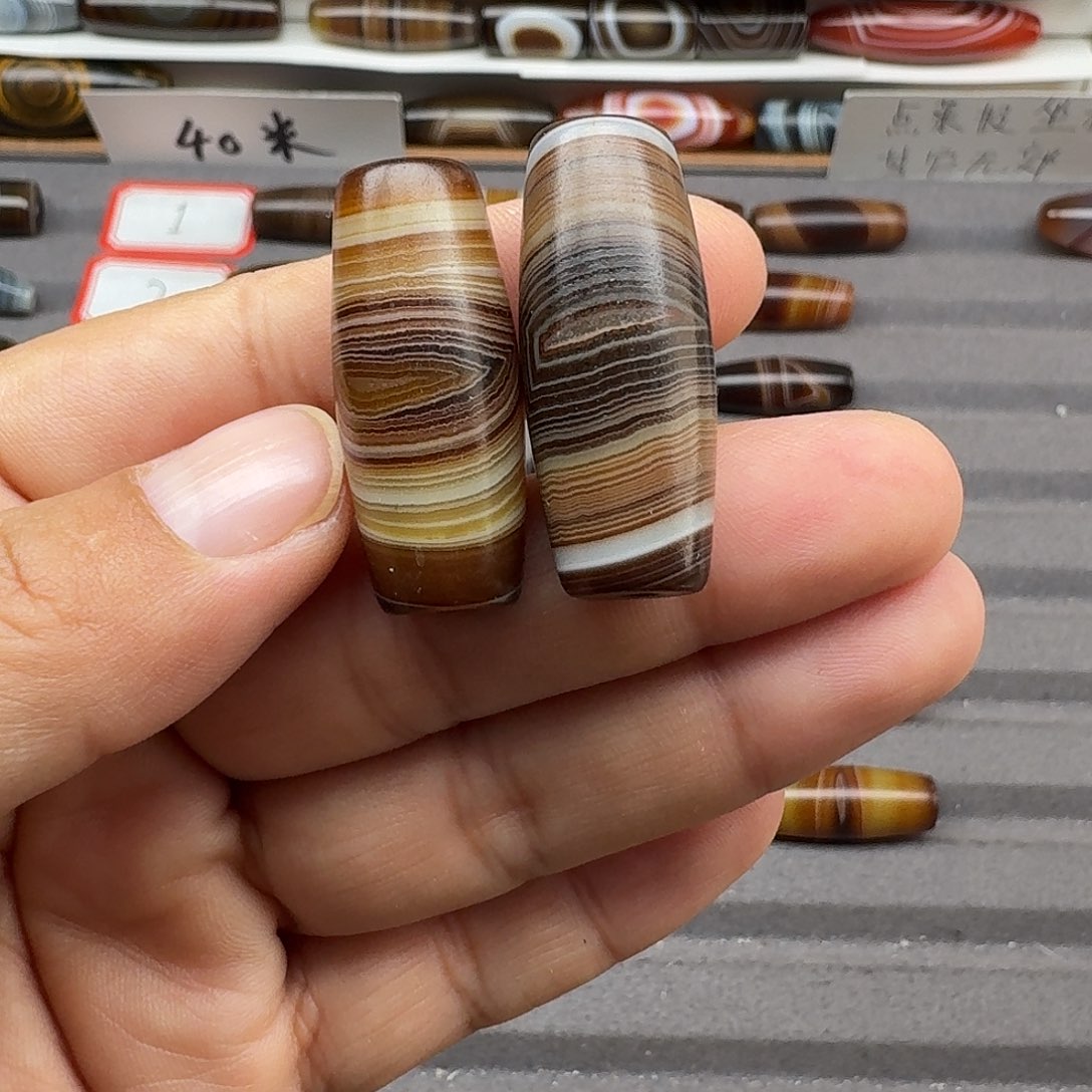 路***景玛瑙/玉髓合金珠宝半成品