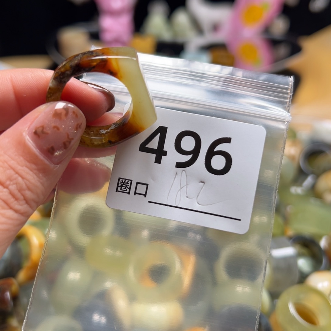 千***）蛇纹石玉未镶嵌戒指