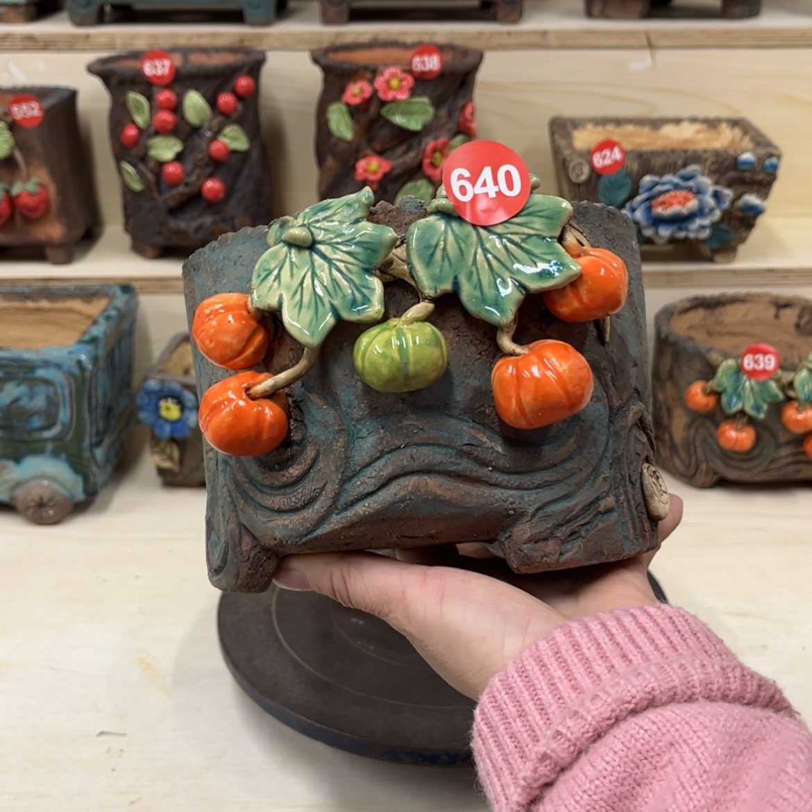 【闪购商品】紫砂花盆640内口15×14外高12