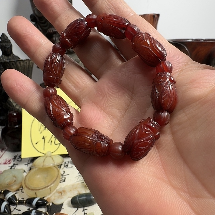 用***0玛瑙/玉髓未镶嵌手链