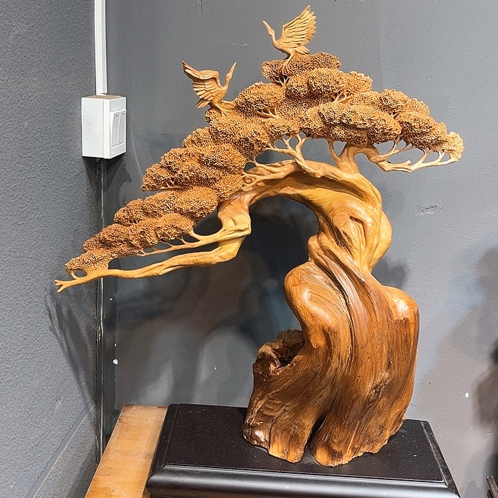 柏木（崖柏）韵***行崖柏陈化件纯手工树