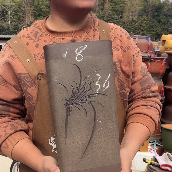 紫砂紫砂花盆盆栽