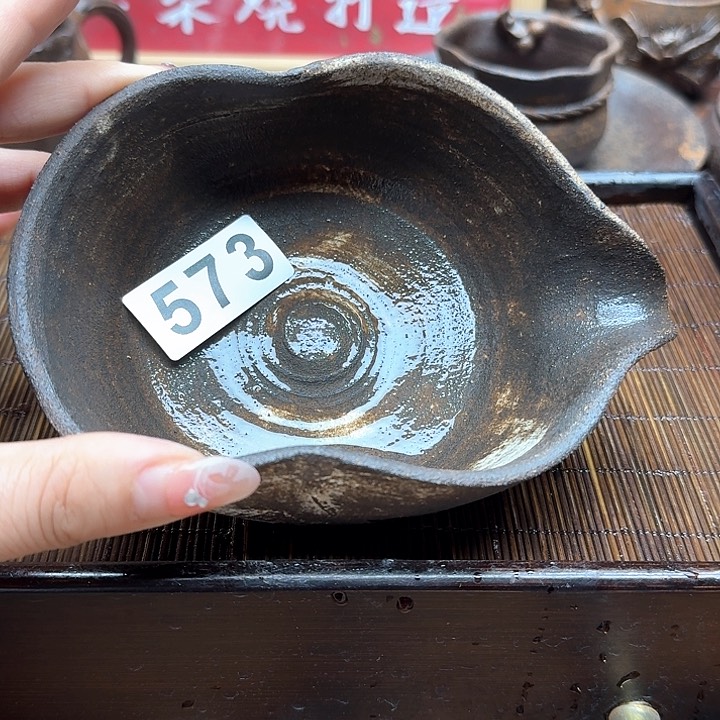 纯手工制作粗陶茶具