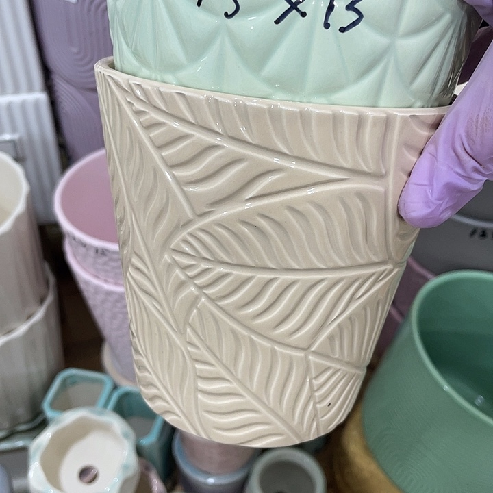 红陶陶瓷花盆花盆