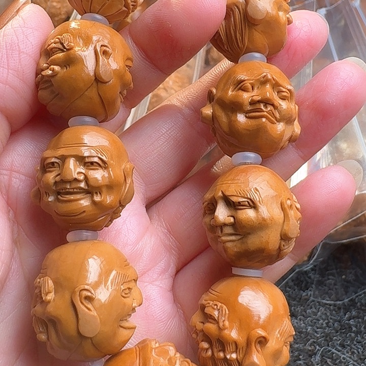 橄榄核吊坠橄榄须派双面反油