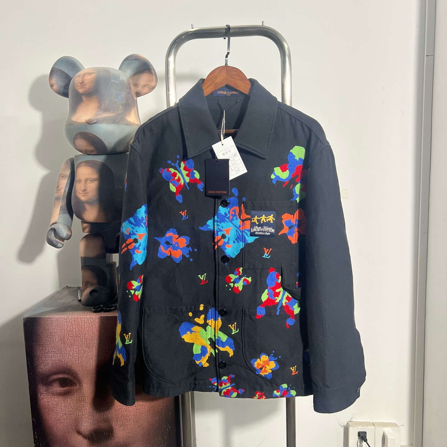 未使用 LouisVuitton/路易威登 印花外套 x1809 S 衣长75 胸围110