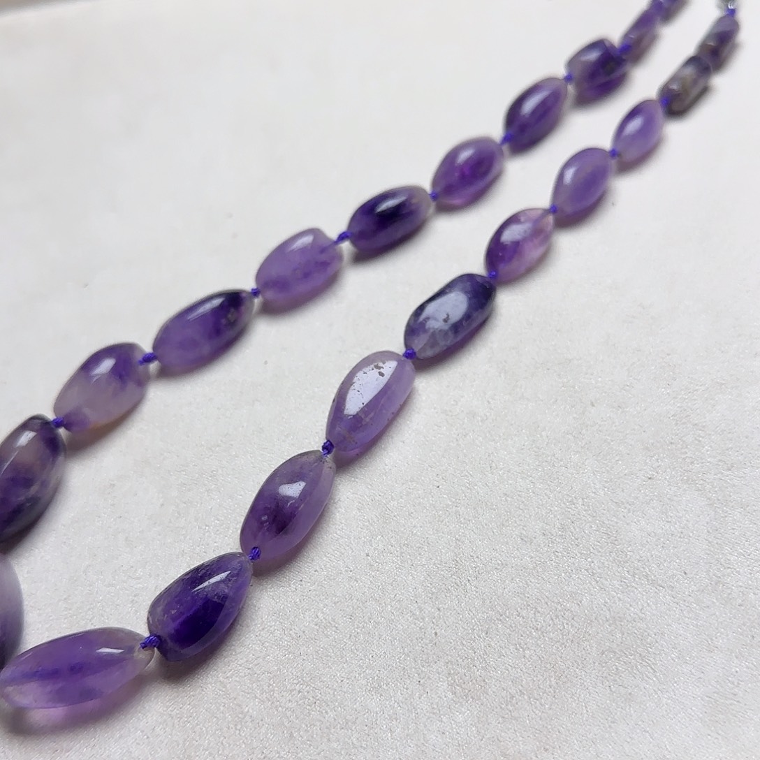 玛瑙/玉髓合金珠宝半成品紫水晶项链一条