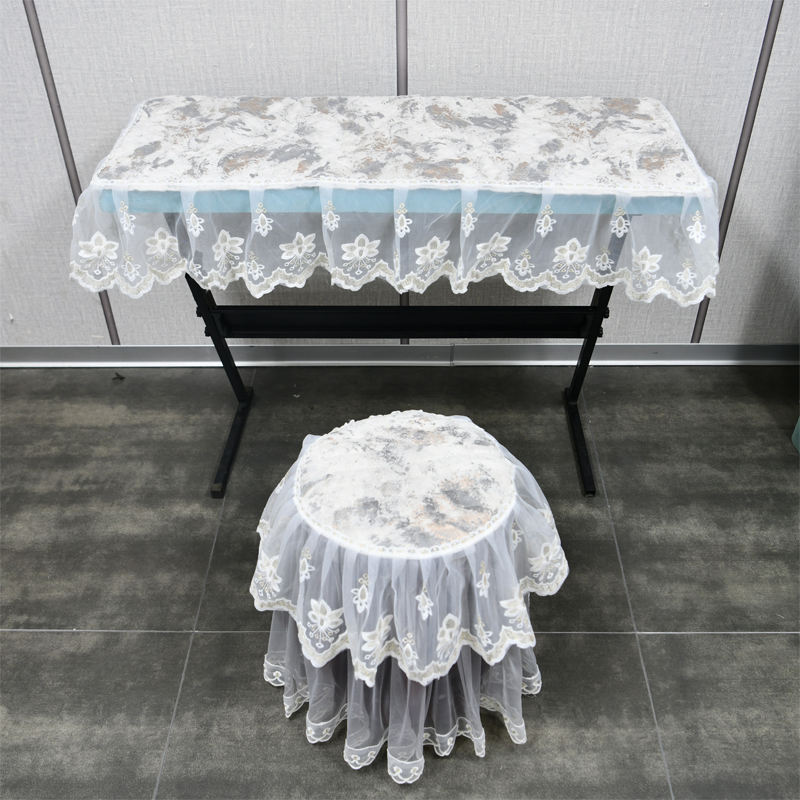 蕾丝布艺电子琴防尘罩防尘电子琴套61键通用款琴罩新款