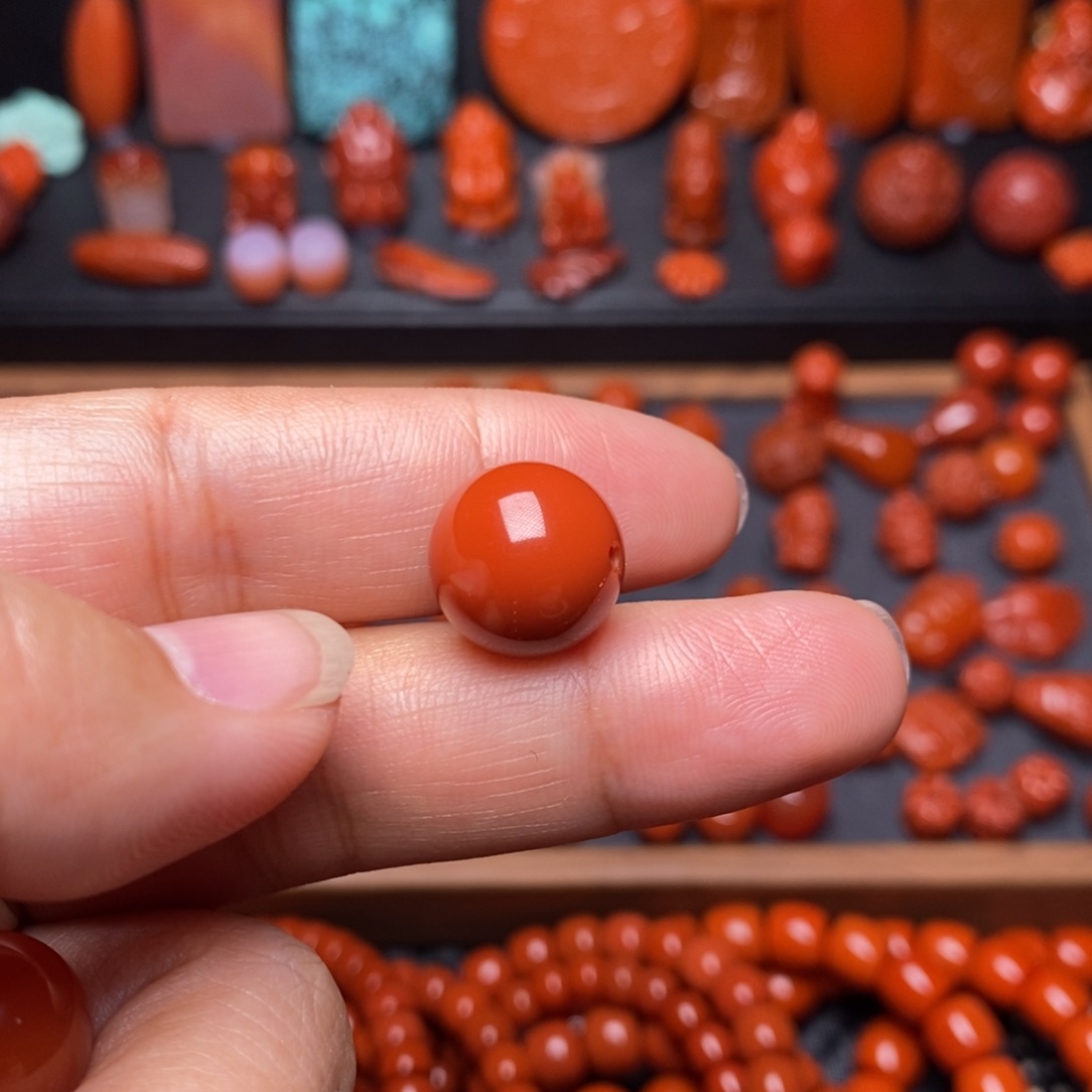 南红玛瑙配饰未镶嵌吴***茶配饰