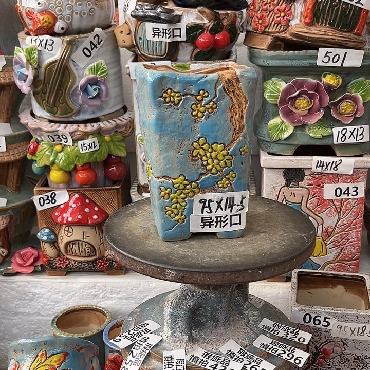 粗陶材质多肉花盆