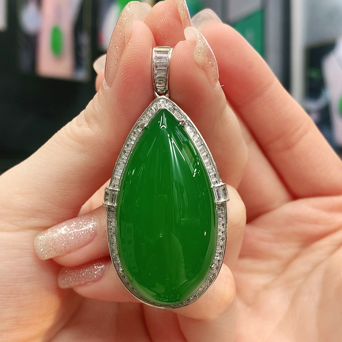 银S925镶嵌吊坠玛瑙/玉髓