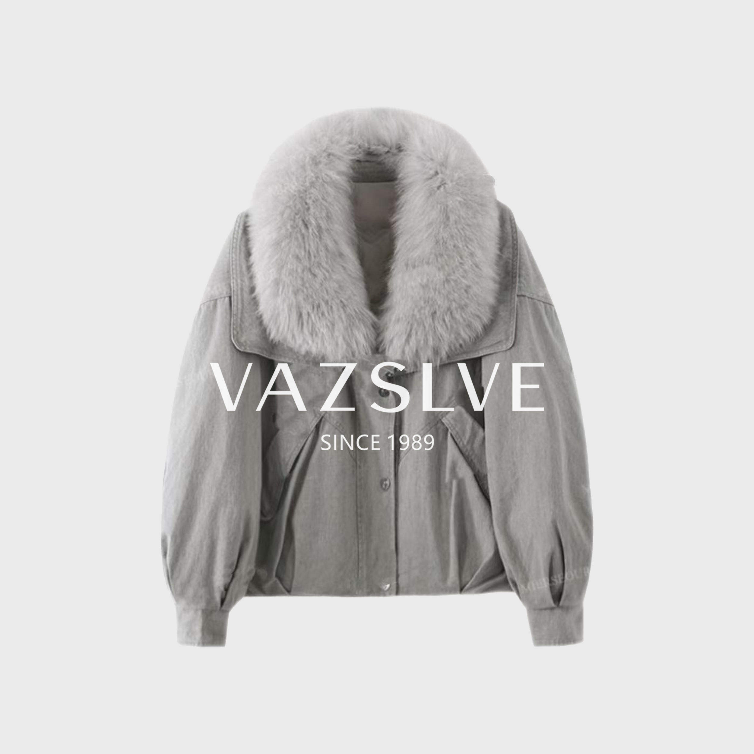 【VAZSLVE/全新奢品】捡漏新款轻奢狐狸毛领鹅绒皮草派克外套