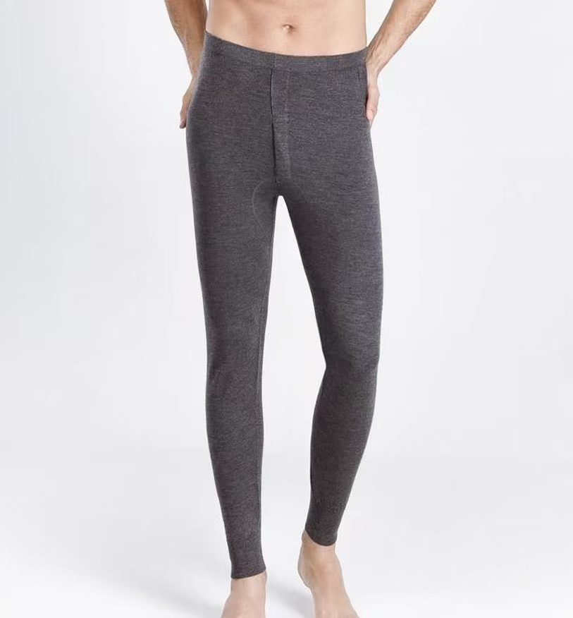 男士精纺100纯羊毛 一线无缝纯手摇加密加丝包档男款羊毛裤 秋冬