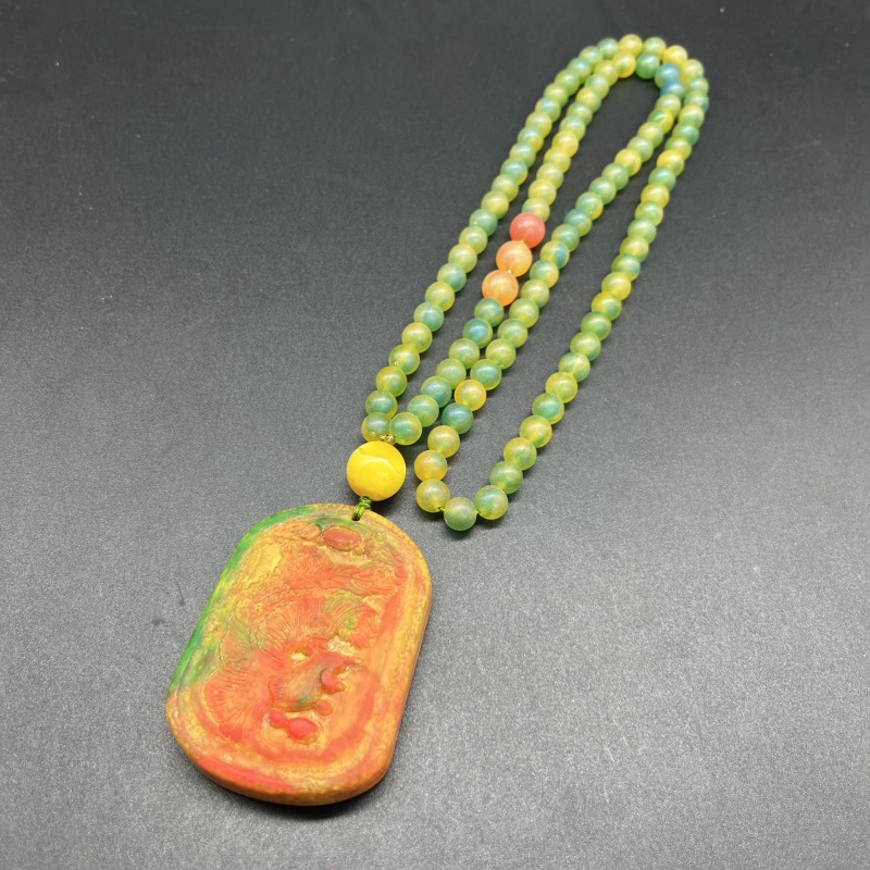 TH03174【照耀美丽的光芒】血Y龙池项链