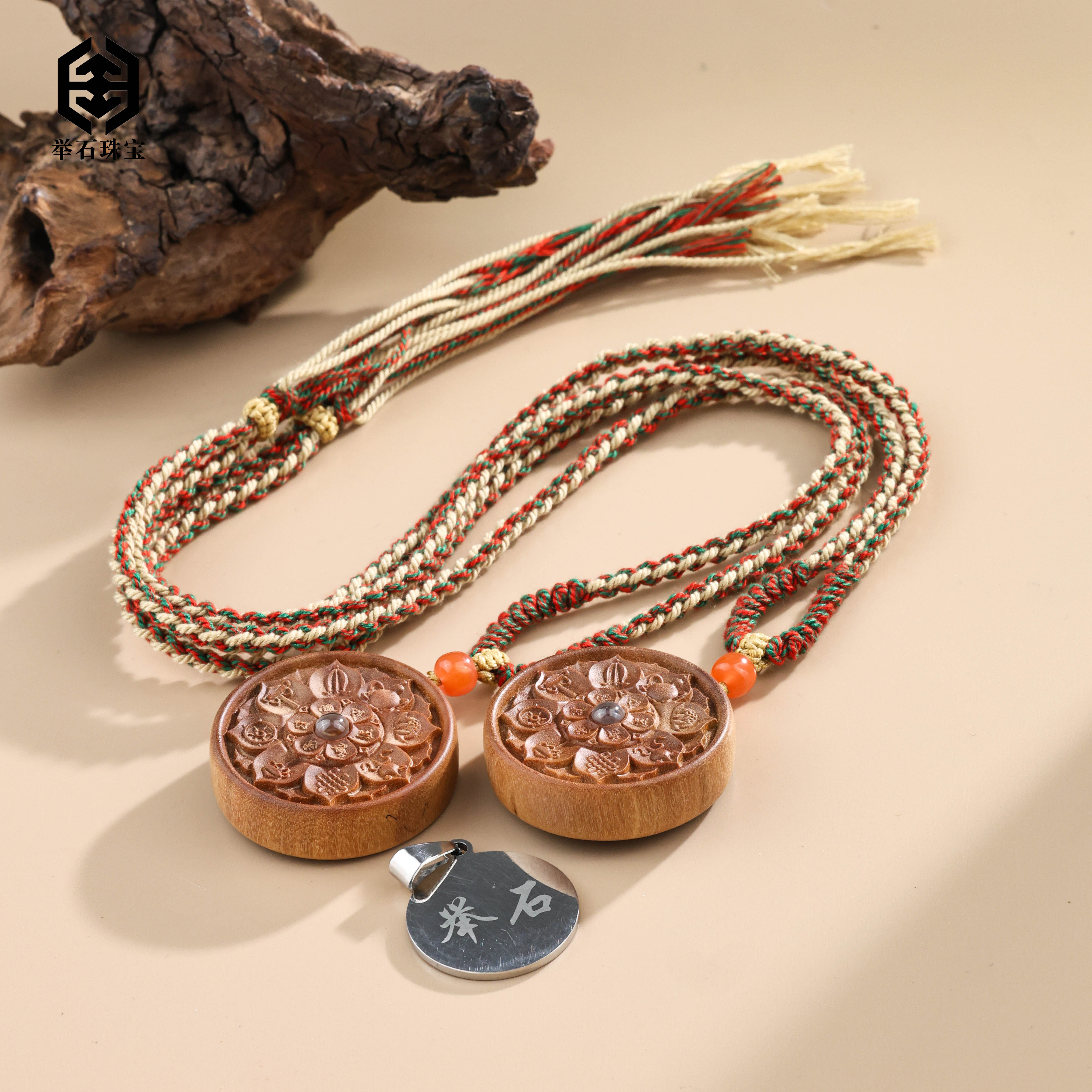 【举石臻品】TH1208-66-967檀香木吊坠（一件/多样性发）R