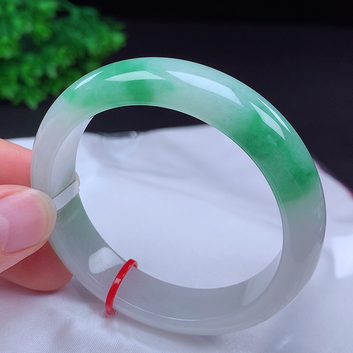 翡翠未镶嵌手镯53圈口686016