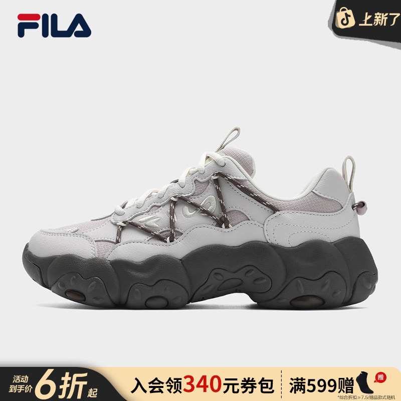 【早秋新款猫爪鞋6代】Fila/斐乐情侣鞋舒适厚底增高运动鞋老爹鞋