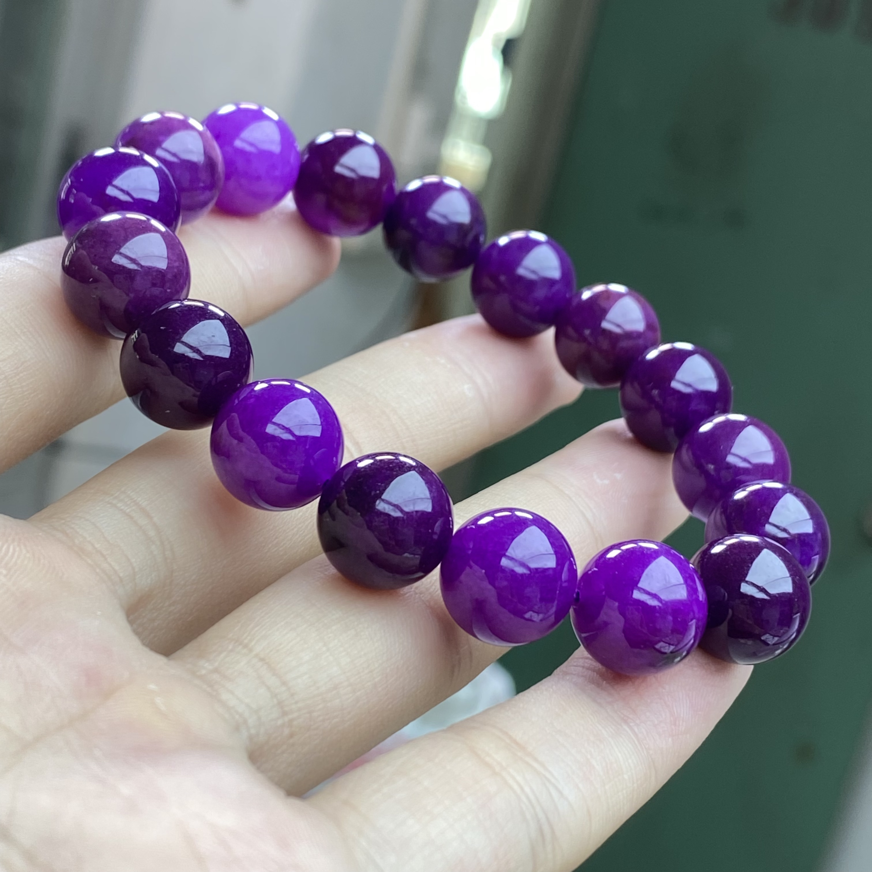 779号精品紫苏手链12mm多样性发一件