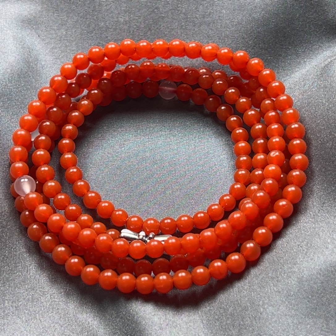 南红玛瑙手链未镶嵌文*姐