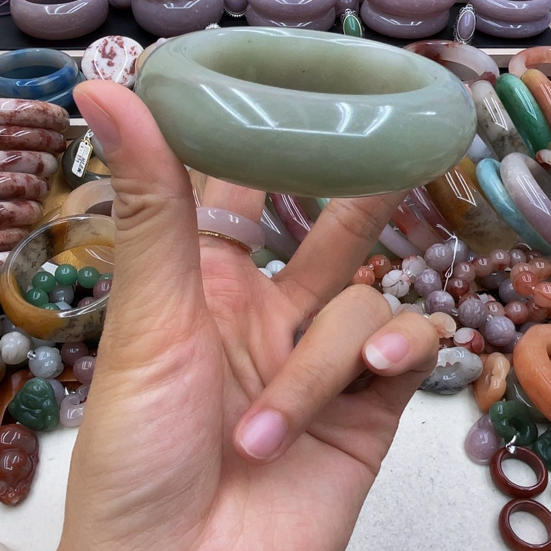 石英岩玉圈口54未镶嵌